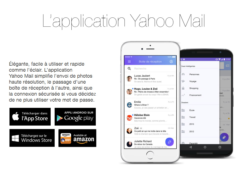 Comment utiliser yahoo mail pour appareils mobiles ?