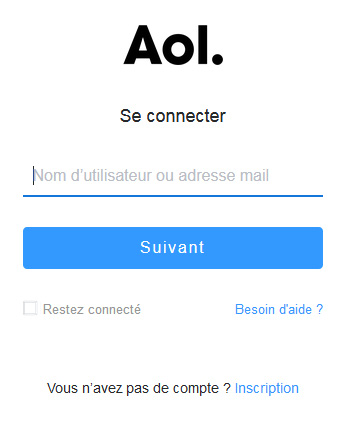 Aol mail se connecter