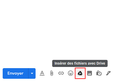 Comment envoyer des pièce jointes Google Drive via Gmail ?