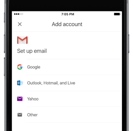 Gmail, la boîte aux lettres qui intègre d'autres boîtes aux lettres sous le système iOS