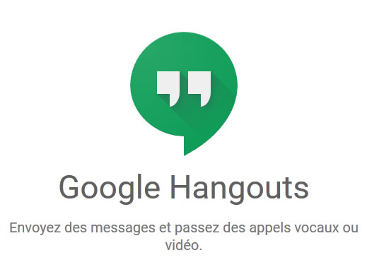 Google Hangouts se met aussi à l'application Web dédiée