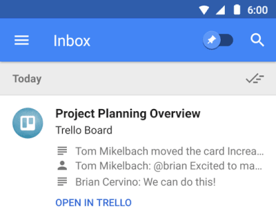 La nouvelle boîte de réception de la messagerie de Gmail
