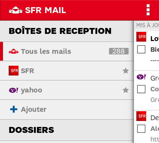 SFR Mail : le guide pour ajouter un compte e-mail importé sur votre mobile