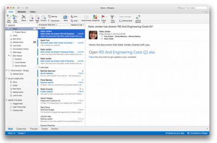 Outlook d’office 365 sur les produits Apple