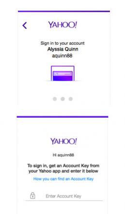 La Clé de compte Yahoo