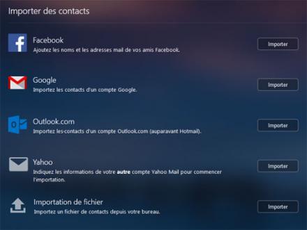 Yahoo Mail Importer des contacts