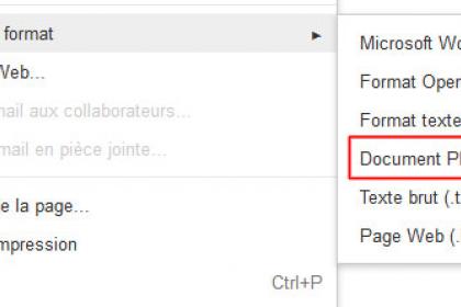 Créer un document PDF sur Google Drive en quelques clics