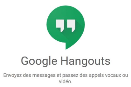 Google Hangouts se met aussi à l'application Web dédiée
