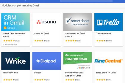 Modules complémentaires Gmail