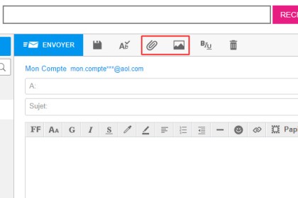 Comment envoyer des pièces jointes avec AOL Mail ?
