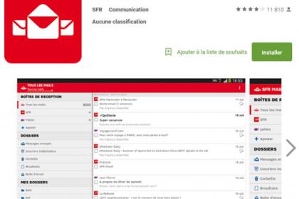 L’application SFR Mail pour les utilisateurs mobiles