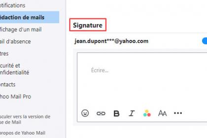 Mettre un logo sur la signature des e-mails Yahoo