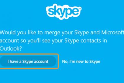 Skype sur Outlook.com