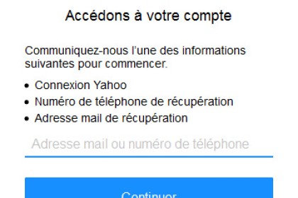 Réactiver un compte Yahoo supprimé