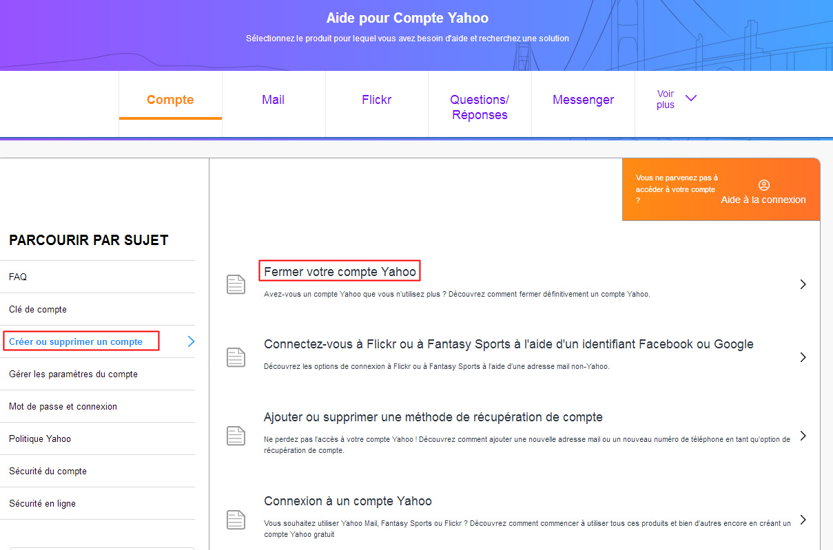 Supprimer Un Compte Yahoo Mail Se Connecter